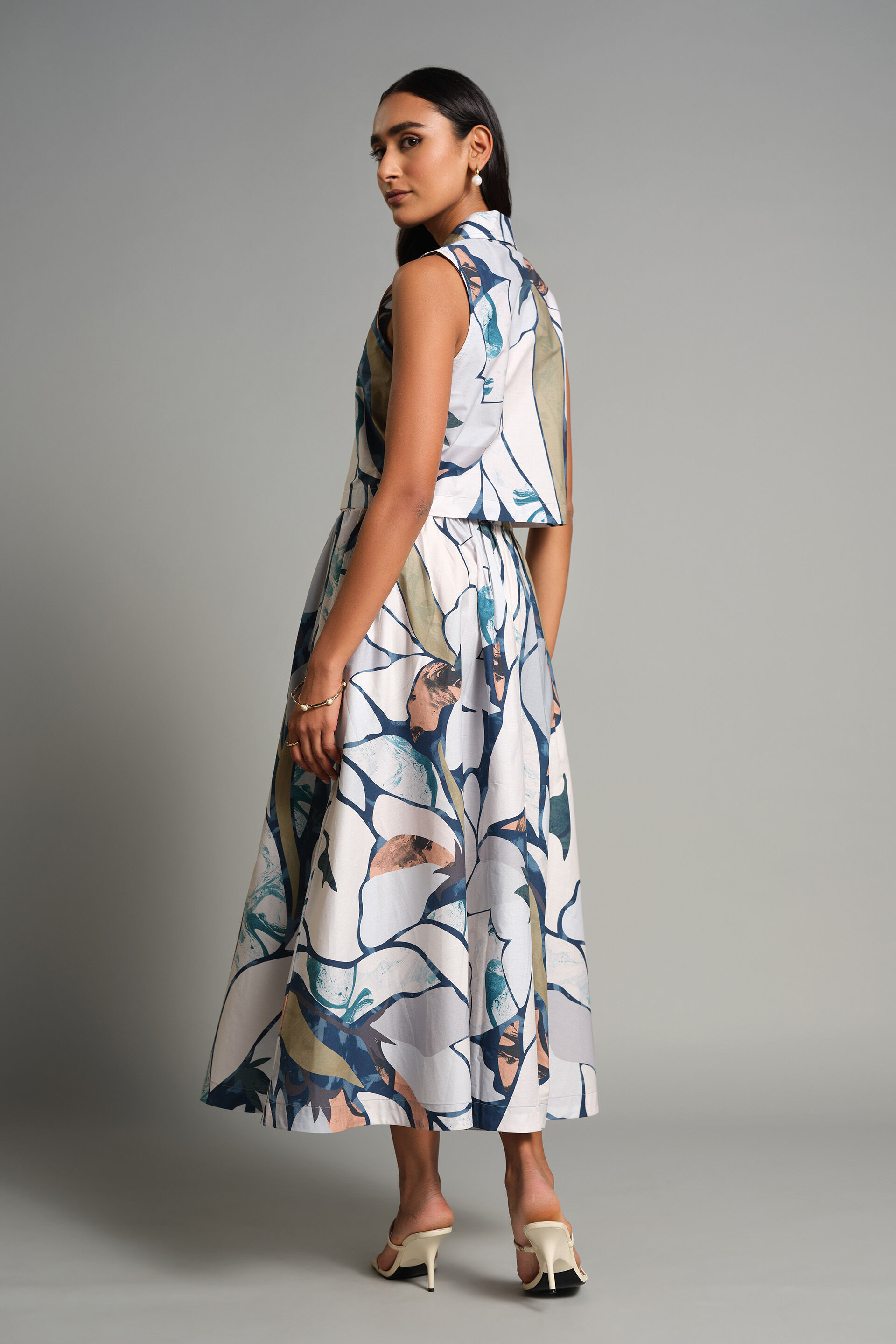 Mariposa Skirt Set, Grey, image 4
